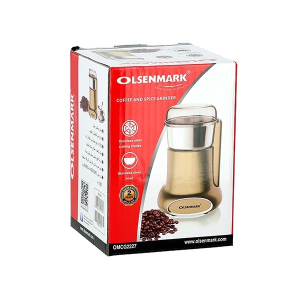 Olsenmark OMCG2227 Coffee Grinder, 50g, Gold-2597