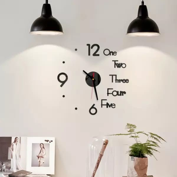 2021 Top Selling 3D Wallpaper Sticker Clock 2Pcs-6289