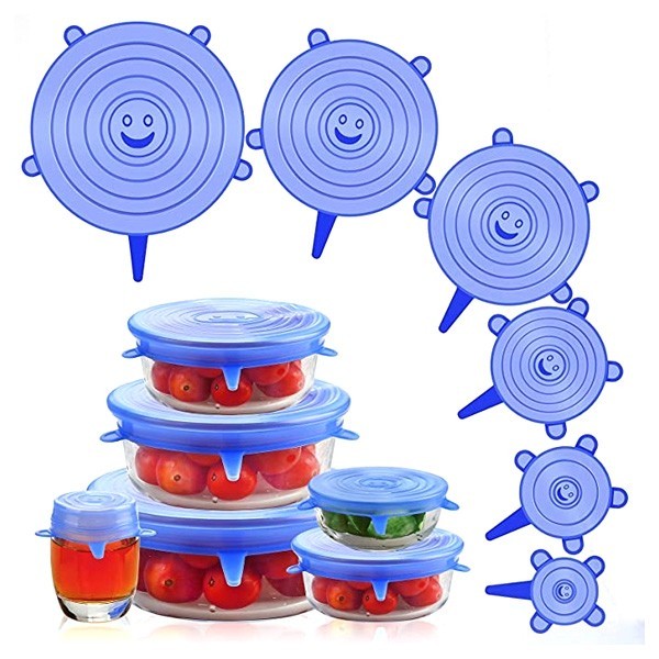 BPA Free Silicon Lids For Kitchen Essential 2 Sets/12pcs-11175