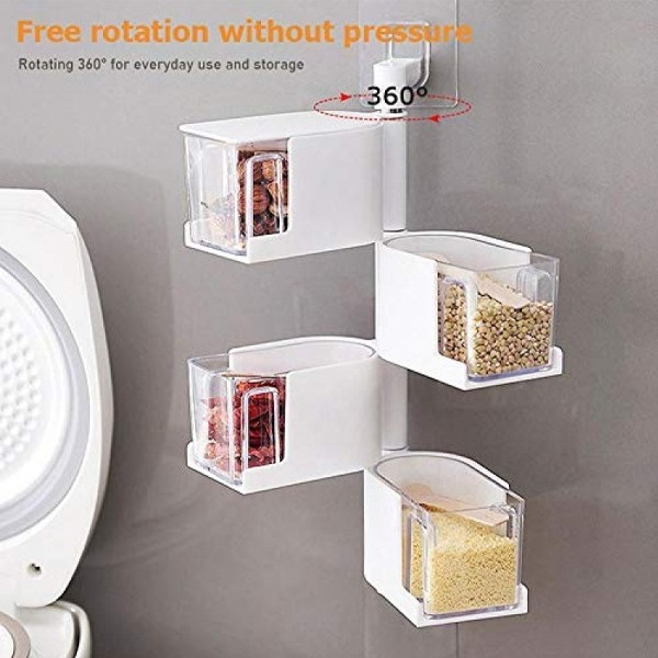 Storage Containers Rotating Food Storage Box Multiple Layers