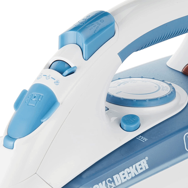 Black & Decker X2000-B5 Steam Iron With Non-stick Soleplate, 2200w -10443