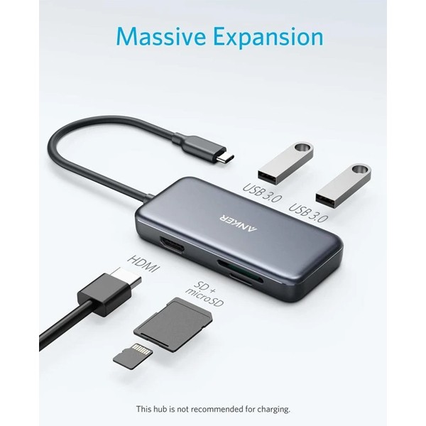 Anker USB C Hub, 5 in 1 USB C Adapter A8334HA1-6849