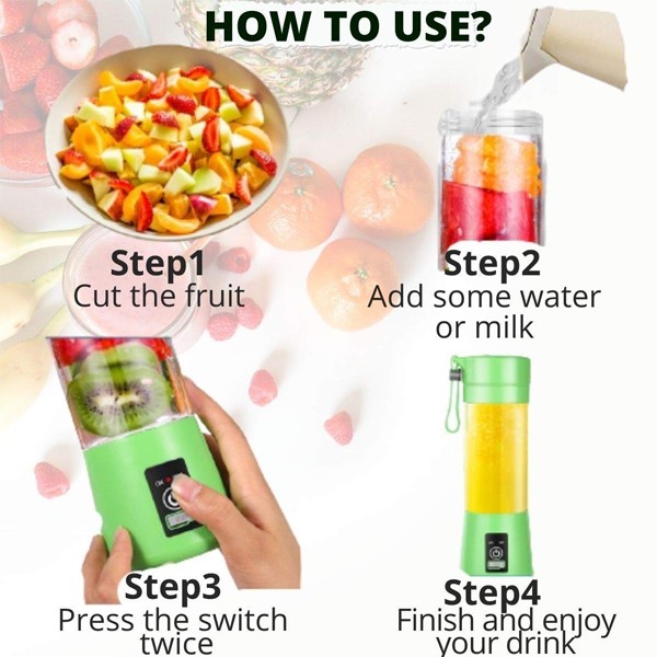 Hamilton Portable USB Rechargeable Fruit Blender Ht3312-6054