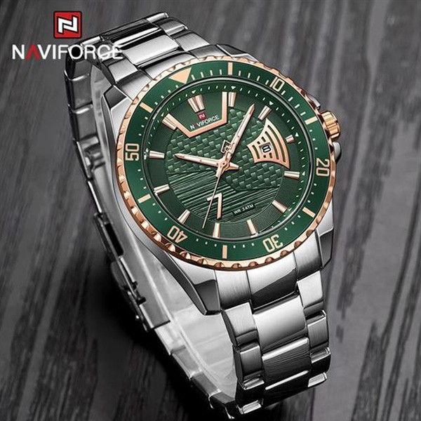 Naviforce Tarrant Men Watch Silver Green, NF9191 -8520