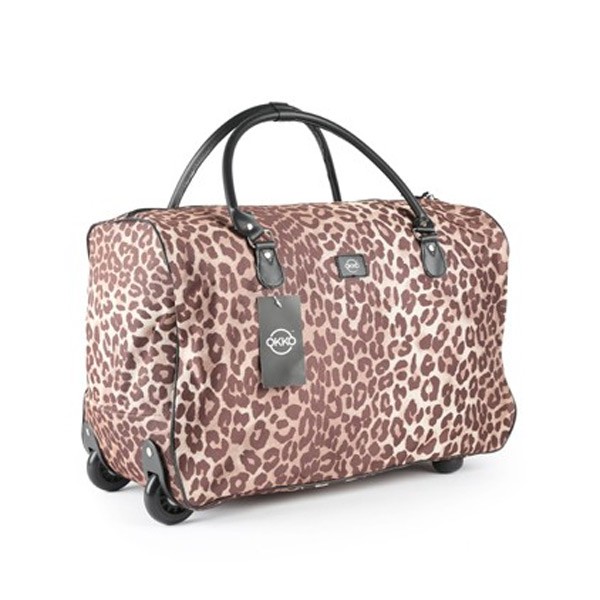 4 IN 1 Combo Okko Trolley Bag Cheetah print-873