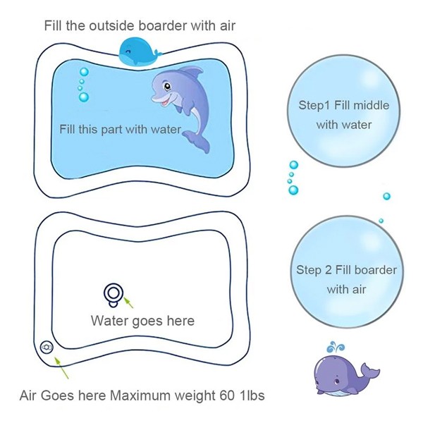 Inflatable Water Filling Aquarium Bed For Baby-5695