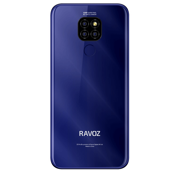 Ravoz Z5 Pro Dual SIM 4GB RAM 64GB Storage 4G LTE Glossy Purplish Blue-1556