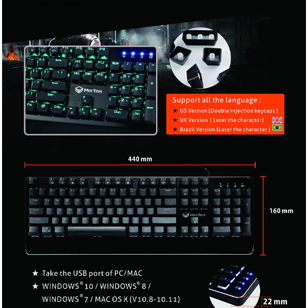 Meetion MT-MK01 Mechanical Keyboard-9691