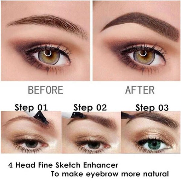 Go Life Hot Selling Natural Waterproof Microblading Eyebrow Pen-7417