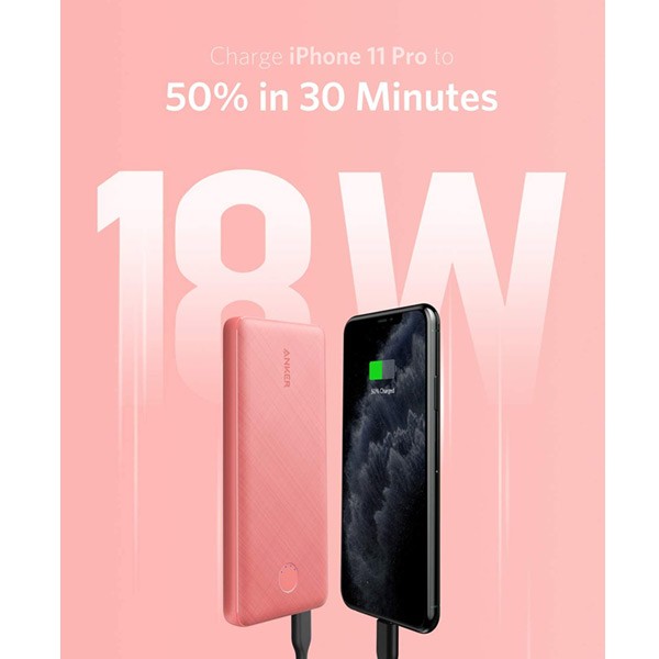 Anker A1231H52 PowerCore Slim PD 10000mAh Power Bank Pink-1044