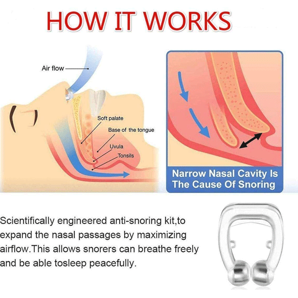 2021 Hot selling magnetic snore stopper 3Pcs-8439