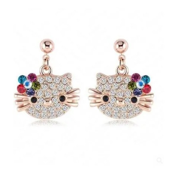 Hello Kitty Cute Cat Earrings-7015