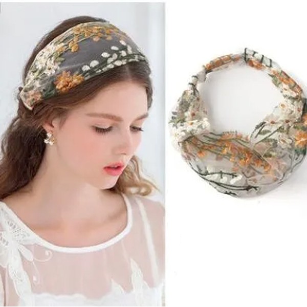 Summer Hot Embroidery Headband-6950