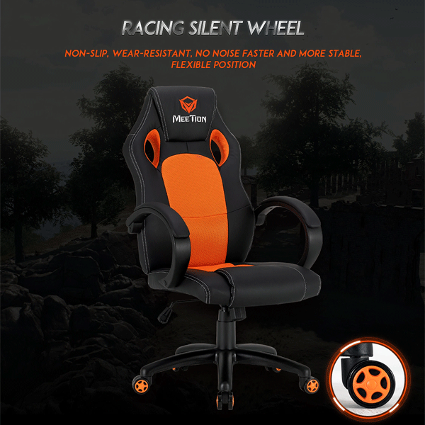 Meetion MT-CHR05 Gaming Chair Black+Orange-9864