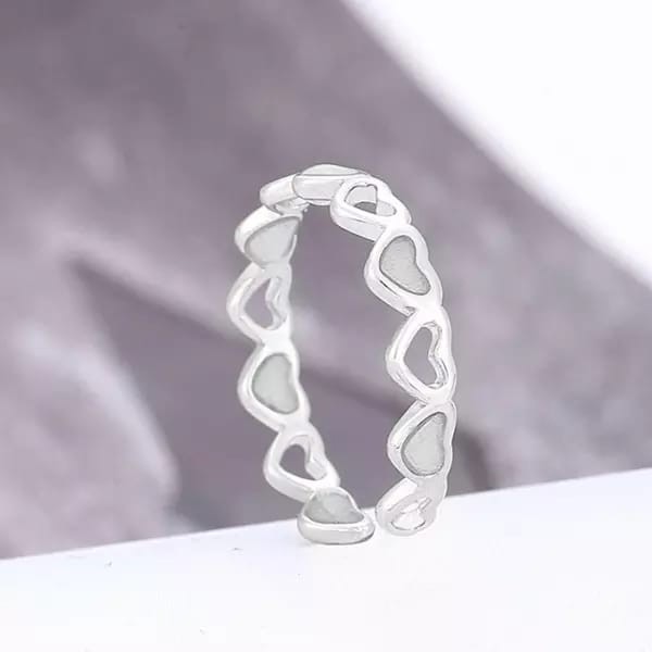 Signature Collections Glow In Dark Luminous adjustable Rings-6300