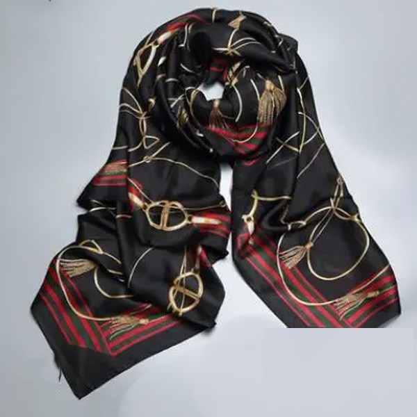 Printed Imitation Silk Scarf-7010