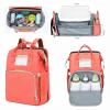 2 in 1 Multifunctional Baby Diaper Bag Backpack Orange GM276-5-o01