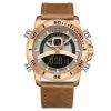 Naviforce Glazier Men Leather Watch Brown, NF918101