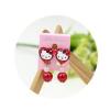 Childrens Cartoon Pierced Earrings Red 01