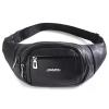 Waist Bag Elegant Style Travel Pouch Passport Holder with Adjustable For Men Black01