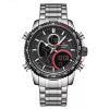 Naviforce Chromium Men Steel Watch Silver Black, NF918201