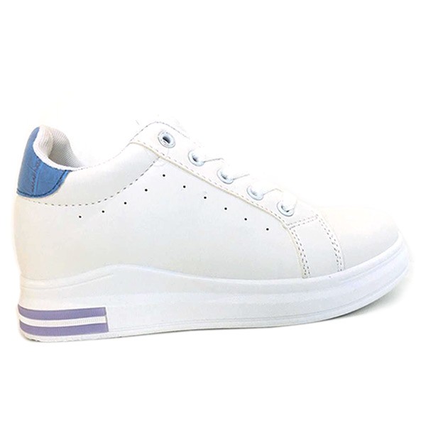 Casual Sneakers White and Blue 