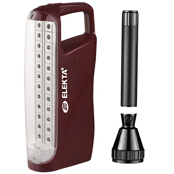 Elekta Elede-1422 Rechargeable Lantern With 14Pcs SMD LED Light And 1W High Power Torch