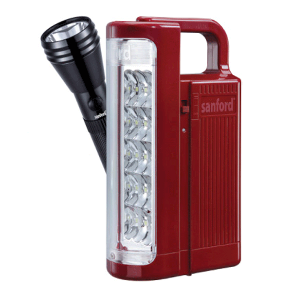 Sanford 2 In 1 Rechargeable Search Light, Emergency Lantern Combo - SF6213SEC