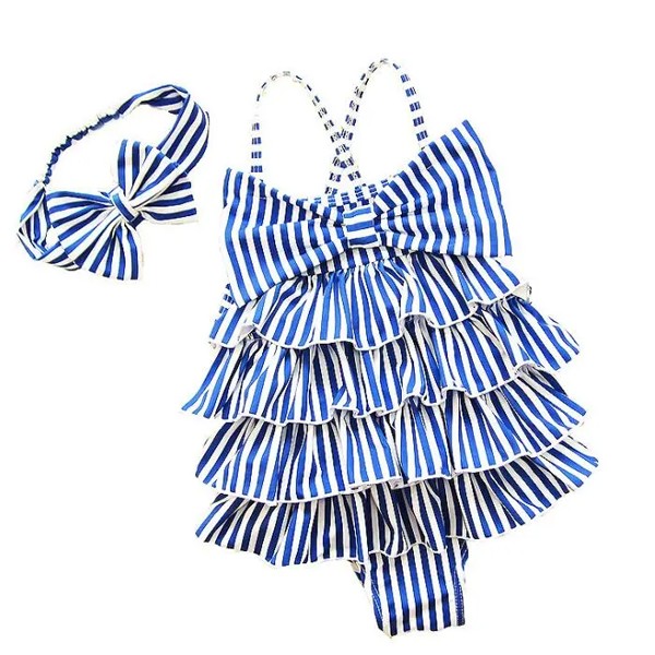 Striped Girl Baby Swimsuit
