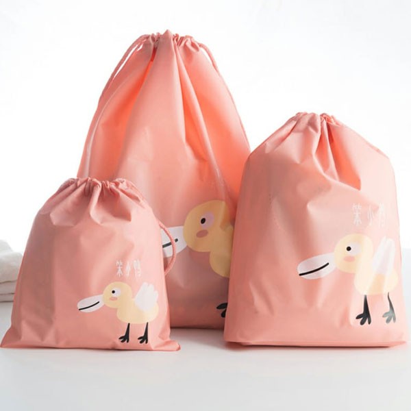 PEVA Waterproof Design High Quality Travel Bags 3 Pcs, Pink