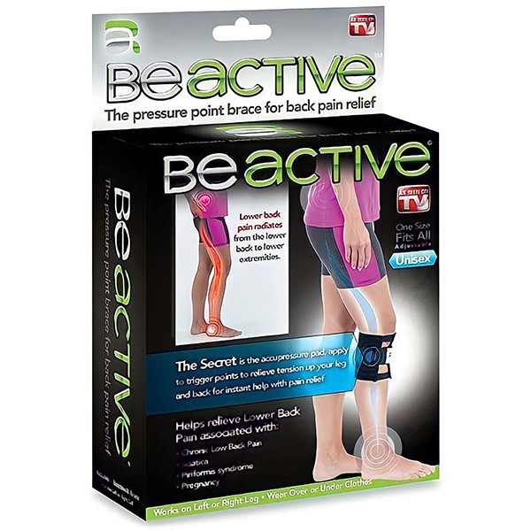 BE ACTIVE Pressure Point Knee Braces For Back Pain Relief