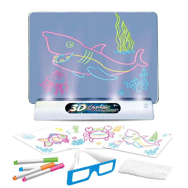 3D Fluorescent Puzzle Drawing Board