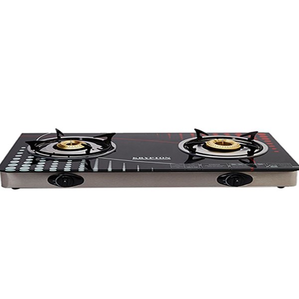 Krypton KNGC6014 Double Burner Gas Stove with Glass Top