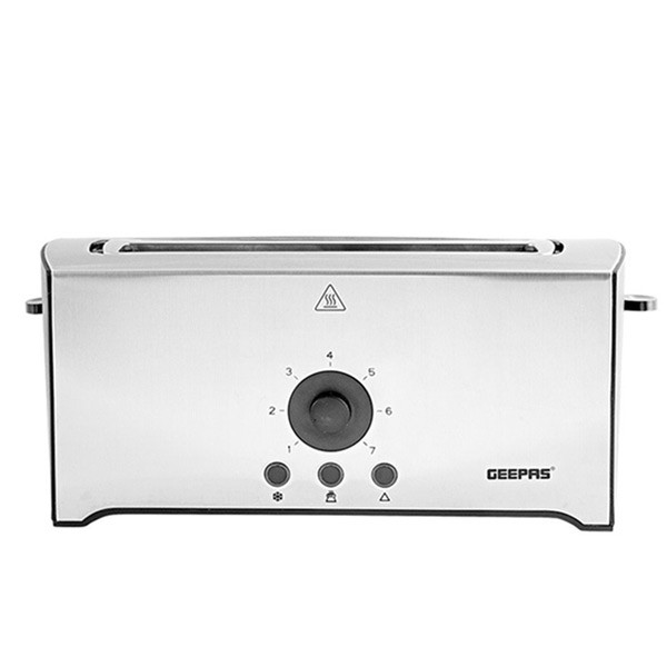 Geepas GBT6153 4 Slice Toaster Stainless Steel Bread Toaster With High Lift Function 