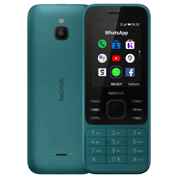 Nokia 6300 4G Ta-1287 Dual Sim Gcc Cyan Blue
