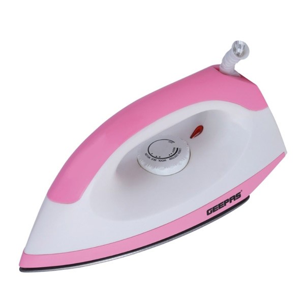 Geepas GDI7782 1200w Dry Iron Non-Stick Coating & Adjustable Thermostat Control