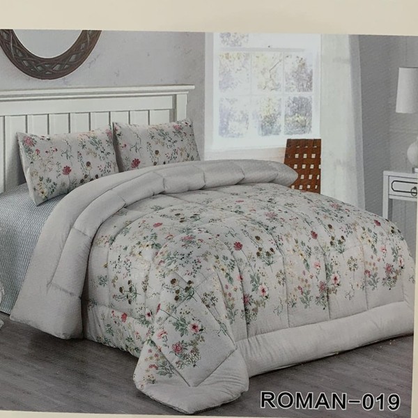 Roman King Size Comforter Set 4 pcs- 019