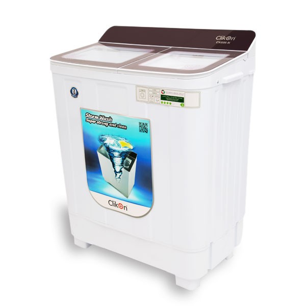 Clikon CK606-N Semi Automatic Washing Machine, 10KG