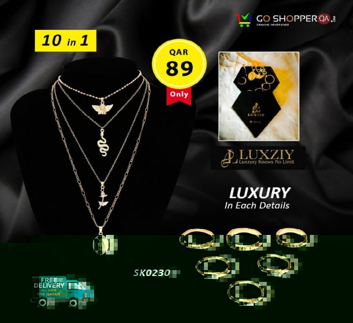 LUXZIY SK0230 10 in 1 Jewellery With Gift Box 