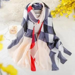 Printed Imitation Silk Scarf-HV