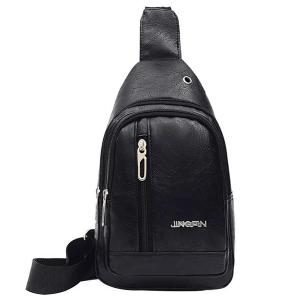 Casual Sports Shoulder Bag For Men Black-HV