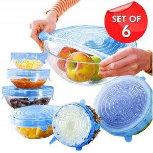 BPA Free Silicon Lids For Kitchen Essential- 6 pcs/set-HV