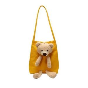 Autumn Bear Canvas Bag-HV