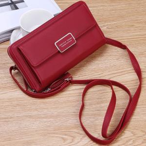 Forever Young Purse Fashion Wallet Korean Style 2 In 1 Slings Bag And Purse, Red-HV