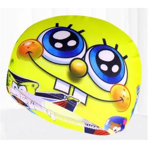 Children Cartoon Swimming Cap Smiling Spongebob-HV