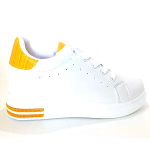 Casual Sneakers White and yellow -HV