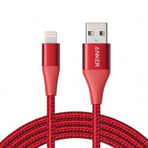 Anker A8452H91 Powerline + II lightning (3ft) Red-HV