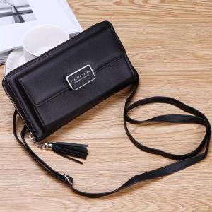 Forever Young Purse Fashion Wallet Korean Style 2 In 1 Slings Bag And Purse, Black-HV