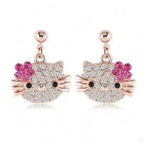 Hello Kitty Cute Cat Earrings-HV