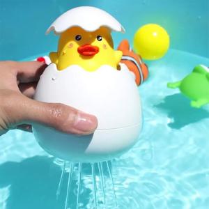 Childrens Bath Floating Shower Toy Duck Egg-HV